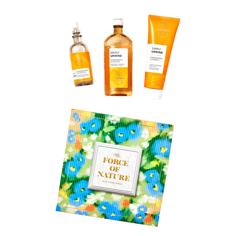 BATH & BODY WORKS SANDALWOOD VANILLA SET OF 3 GIFT BOX 677ML 22.8 FL.OZ. BATH & BODY WORKS SANDALWOOD VANILLA SET OF 3 GIFT BOX 677ML 22.8 FL.OZ.