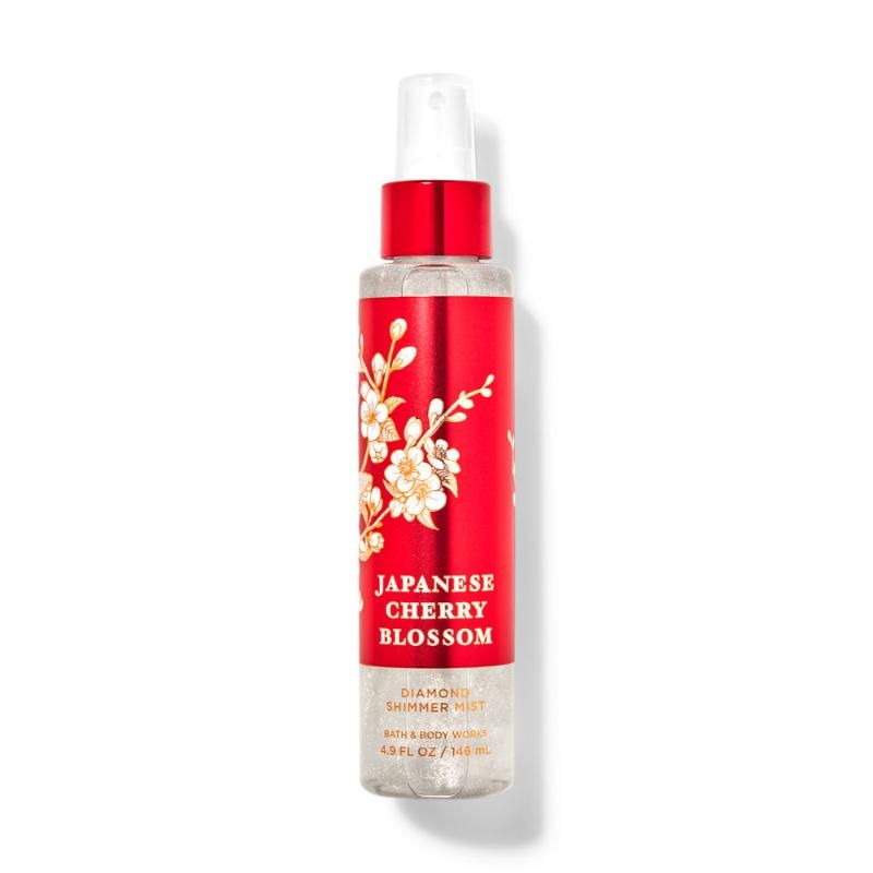 BATH & BODY WORKS JAPANESE CHERRY BLOSSOM DIAMOND SHIMMER MIST 145ML 4.9 FL.OZ. BATH & BODY WORKS JAPANESE CHERRY BLOSSOM DIAMOND SHIMMER MIST 145ML 4.9 FL.OZ.