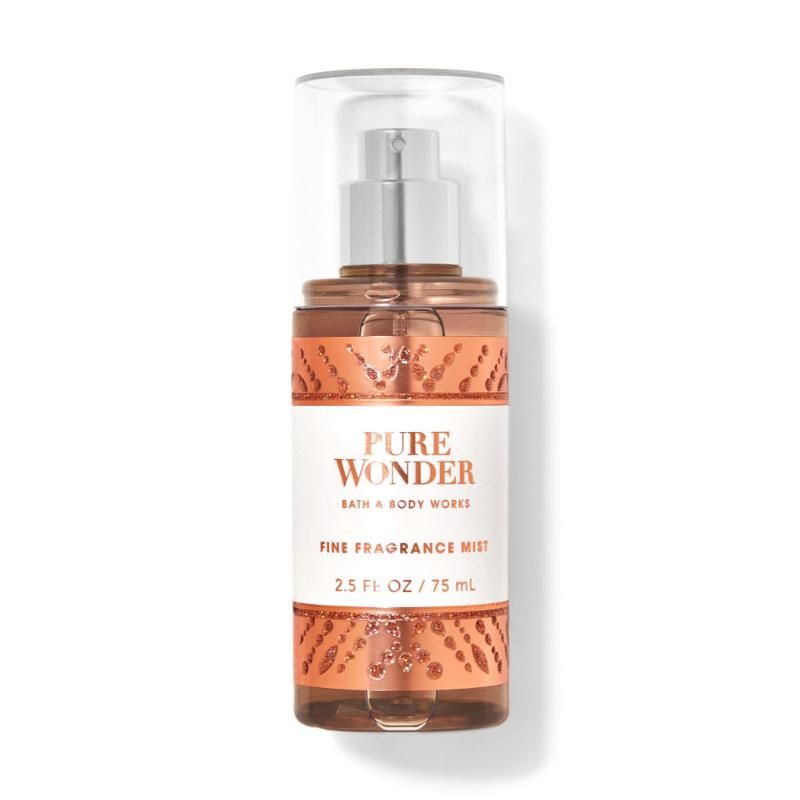 BATH & BODY WORKS PURE WONDER TRAVEL SIZE FINE FRAGRANCE MIST 75ML 2.5 FL.OZ. BATH & BODY WORKS PURE WONDER TRAVEL SIZE FINE FRAGRANCE MIST 75ML 2.5 FL.OZ.