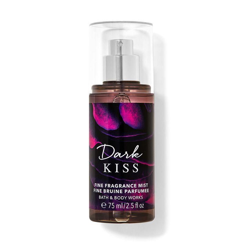 BATH & BODY WORKS DARK KISS TRAVEL SIZE FINE FRAGRANCE MIST 75ML 2.5 FL.OZ. BATH & BODY WORKS DARK KISS TRAVEL SIZE FINE FRAGRANCE MIST 75ML 2.5 FL.OZ.