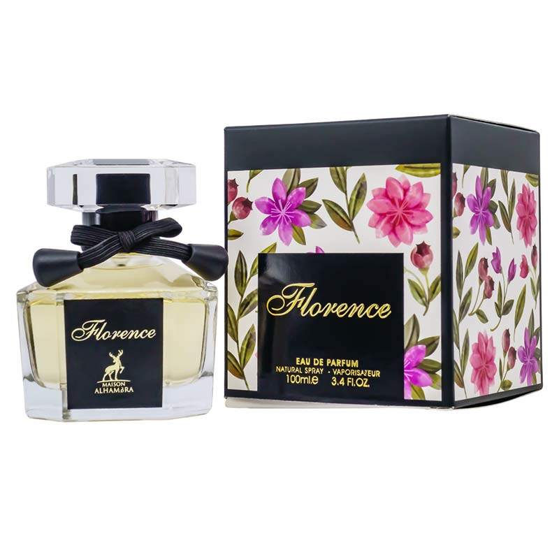 FLORENCE BY MAISON ALHAMBRA EAU DE PARFUM FOR WOMEN 100ML 3.4 FL.OZ. FLORENCE BY MAISON ALHAMBRA EAU DE PARFUM FOR WOMEN 100ML 3.4 FL.OZ.