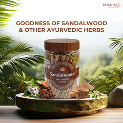 Patanjali Aastha Sandal Dry Dhoop Stick, With Exquisite, Soothing & Long Lasting Aroma | 200gm