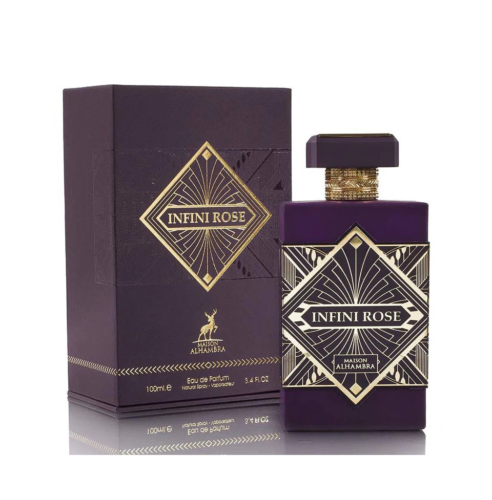 INFINI ROSE BY MAISON ALHAMBRA EAU DE PARFUM FOR MEN & WOMEN 100ML 3.4 FL.OZ. INFINI ROSE BY MAISON ALHAMBRA EAU DE PARFUM FOR MEN & WOMEN 100ML 3.4 FL.OZ.