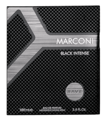 Rave Marconi Black Intense Eau De Parfum 100ml 3.4 Fl.oz. Men Fragrance | Long Lasting | Party Wear