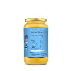 Pure Tharparkar A2 Desi Cow Ghee By Go Fresho | Handcrafted Vedic Bilona Ghee For Body Joint Pain | (500ml) 16.9 Ounce | Glass Jar