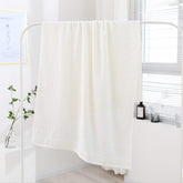 Spread Spain Cotton Large Bath Towel 550 Gsm | Ultra Soft Super Absorbent & Antibacterial Bath Towel (White)