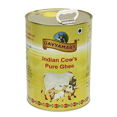 100% Pure Indian A2 Cow Ghee By Gavyamart | Rich In Healthy Fat Nutrients Desi Cow Ghee Perfect For Weight Loss | (5 Litr) 169.0 Ounce | Tin Pack