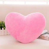 Heart Pillow, Heart Shape Throw Pillow, For Kids Room, Light Pink Color - 11 X 11 Inch | Fluffy Heart Decorative Pillows, Cute Plush Pillow, Home Decorative For Living Room, Girls Bedroom