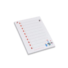 Writing Pad Undated Planner, Daily Agenda, Focus & To Do List With Daily Checklist - Set Of 6