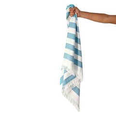 Haber 100% Bamboo Large Bath Towel 240 Gsm | Ultra Soft, Light Weight & Quick Dry Bath Towel For Travel, Gym, Beach, Pool & Yoga (Azure)