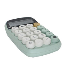 Skofri Mini Calculators, Pocket Calculator 10 Digit Solar Battery Office Calculator, Basic Standard Calculators, Dual Power Desktop Calculators For Home Office School. (Green)