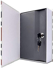 Book Style Money Cash Locker Jewellery Home Safe Box 240 X 155 X 55mm, Special Feature - Locking Key, Random Design/Pattern