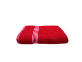 Space Fly Cotton Luxury Large Size Bath Towel 500 Gsm (Red)