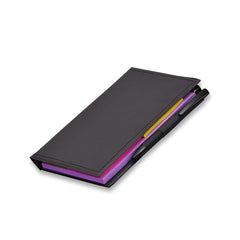 Notepad Memo Holder Desk Organizer With Colorful Sticky Notes, Office Gift Set With Pen (Lavender)