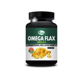 Inlazer Omega Flax Fatty Acid Capsules - Flax Seeds Oil - Strong Source Of Immunity Booster Protects Heart & Brain, Flax Seed Oil Capsules 100% Natural | 30 Capsules 50gm 0.1lbs