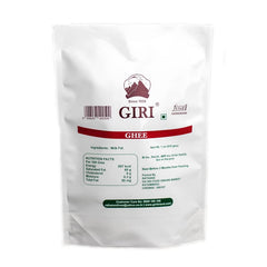 Pure Organic Desi Ghee By Giri | Made With Curd Churned Bilona Method Source Of Essential Vitamins Desi Cow Ghee | (1 Litre) 33.8 Ounce | Pouch Pack