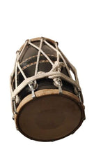 18 Bolt Tuned Sheesham Wood Pakhawaj Dholak Drum - Brown | Perfectly Symmetric Round Dholak - Mini Dholak For Festival, Wedding, Satsang | Very Easy To Tune