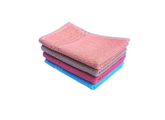 Space Fly Cotton Hand Towels 600 Gsm | Soft & Absorbent, Quick Dry Towels For Bathroom, Gym, Face & Hand Drying (Multicolor) - Pack Of 4