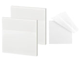 Transparent Sticky Note Sheet - 100 Sheet Count Notepad For Lists & Longer Notes, Pack Of 1 White