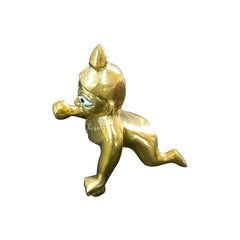 Laddu Gopal God Idol, Thakur Ji, Bal Gopal Ji Statue, Gold, Brass, Size - No.1, Traditional Deign, Home Décor, Best Gift Option, All Festival & Occasions Statue