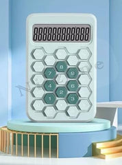 Nilzone Mechanical Switch Calculator Cute 12 Digit Large LCD Display And Buttons, Calculator With Large LCD Display Great For Everyday Life And Basic Office Work (Calculator-1)