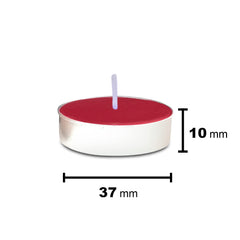 TEALIGHT CANDLE ENGLISH ROSE, PARAFFIN WAX | 3 HOUR BURNING TIME PACK OF 10