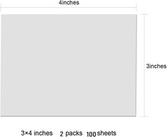 100 Sheets Transparent Sticky Notes, Waterproof Memo Sticky Notes For Office - 3 X 4 Inch