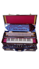 Harmonium Musical Instruments 3.75 Octave, 9 Scale Changer (With Coupler) | Box Harmonium With 3 Set Of Pali Tana Reeds (Bass - Male & Female)