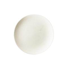 Subhra Handcrafted White Ceramic Quarter Plates Set Of 2 | White Matte Finish Small Side Plates For Dinner & Snacks - 7 Inch, 2 Pieces, Microwave Safe