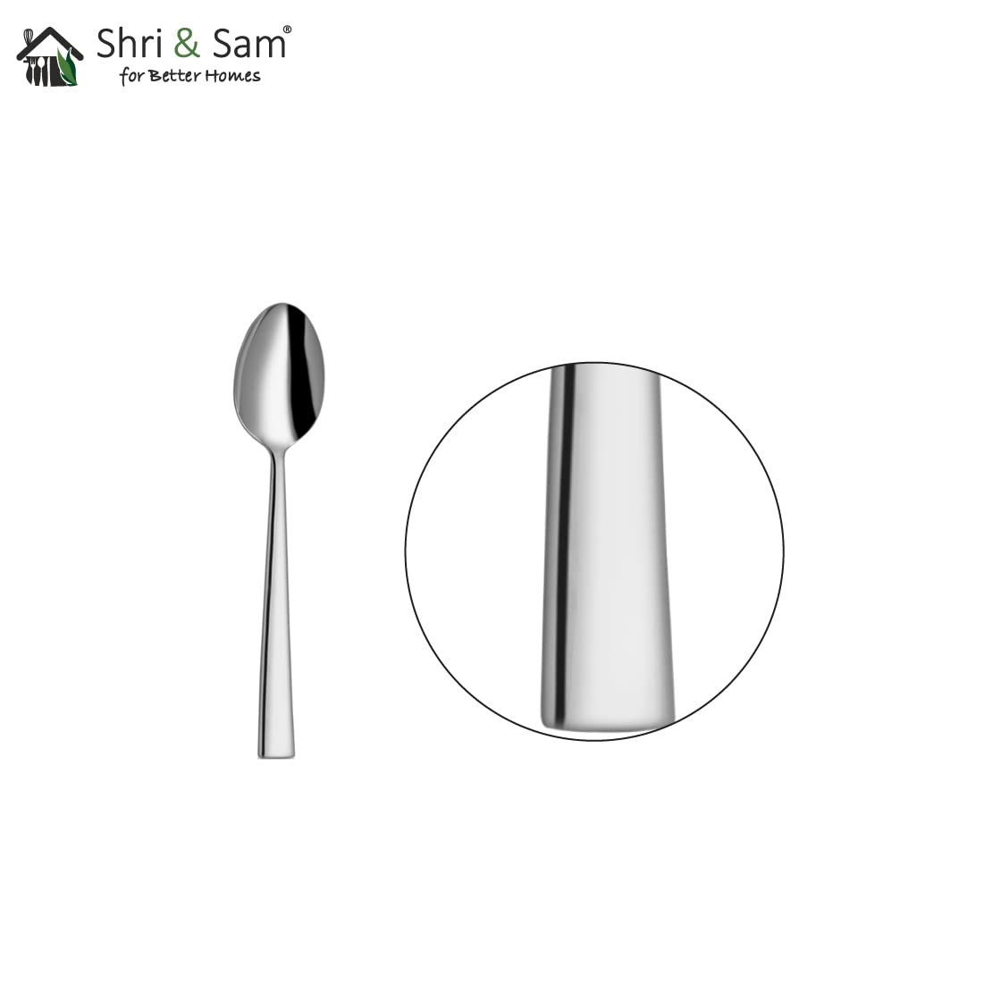 Stainless Steel Lotus Plain Coffee Spoon Set Of 6 Pieces, Silver | Easy To Clean & Dishwasher Safe Stainless Steel Lotus Plain Coffee Spoon Set Of 6 Pieces, Silver | Easy To Clean & Dishwasher Safe