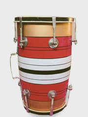 Musical Instrument Baby Dholak Drum Nuts & Bolt - Multicolor | Perfectly Symmetric Round Dholak - Dholak For Festival, Wedding, Satsang | Punjabi Dhol Drum, Housewarming Gifts