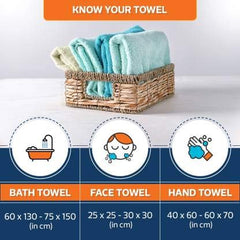 Hanorix 100% Cotton Large Size Bath Towel 450 Gsm | Soft Bath Towel For Men & Women Ultra Absorbent Cotton Towel Soft & Absorbent Towel (3 Line)