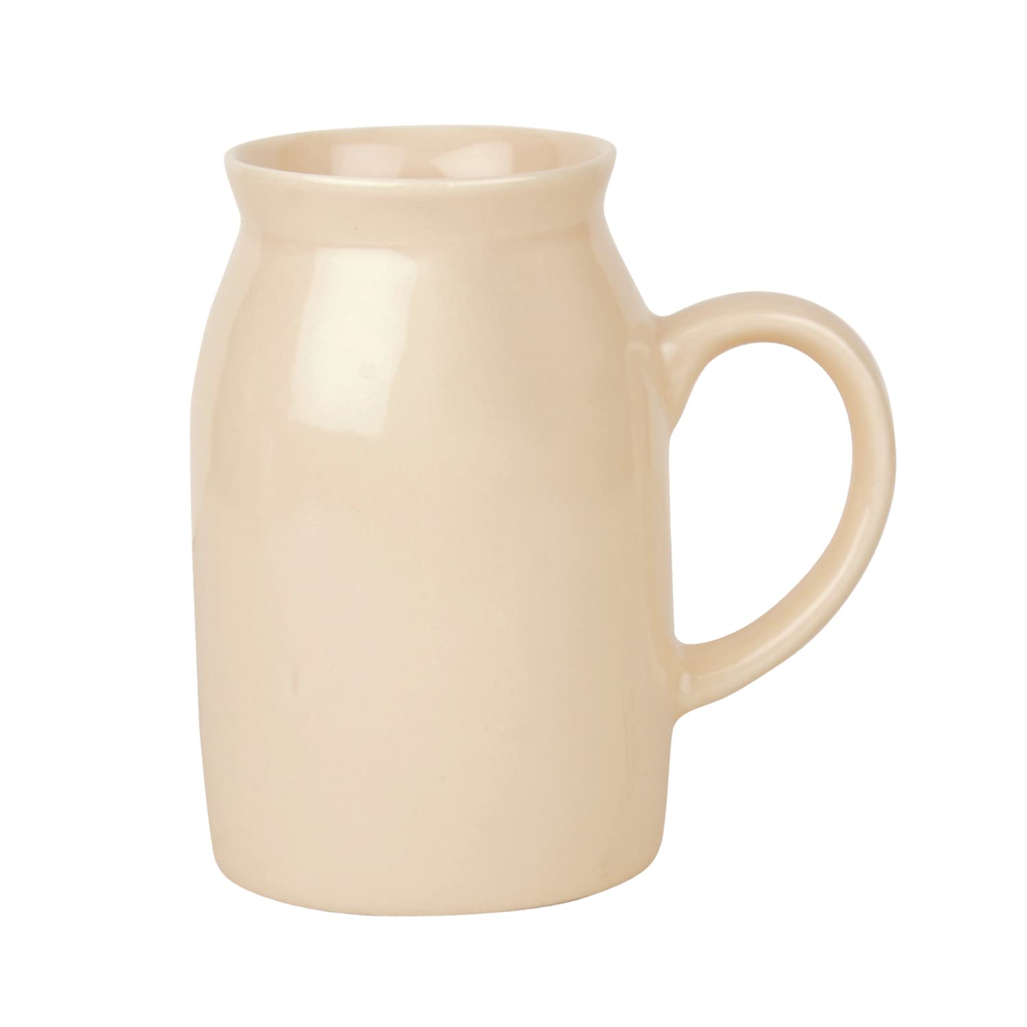 Hand Painted Ceramic Mason Jar Mugs Set Of 2 - Peach, 500ml Each | Cold Coffee Mugs - Smoothie Mugs - Bottle Mugs Hand Painted Ceramic Mason Jar Mugs Set Of 2 - Peach, 500ml Each | Cold Coffee Mugs - Smoothie Mugs - Bottle Mugs