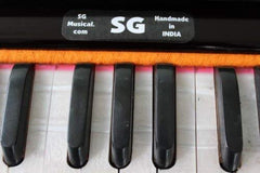 Musical Instrument Harmonium - 7 Stopper, Double Bellow, Two Reeds (Base- Male), 39 Smooth Conditioned Keys | Two Side Carry Handle