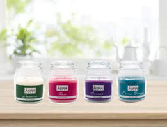 JASMINE, LAVENDER, ROSE & OCEAN FRAGRANCE HOME DECOR SCENTED JAR CANDLE SET OF 4