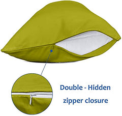 Full Body Pillow, For Back Support, Cotton Soft Side Sleeper Pillow With Cover, Green - 18 X 54 Inch | Cuddle, Hug Long Takiya With Microfiber Filling Adjustable Pillow - Pack Of 1