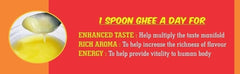 Natural Premium Desi Ghee By GillAcres | Highly Nutritious & Healthy Desi Ghee Helps Keep Your Boost Energy | (500ml) 16.9 Ounce | Jar Pack