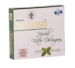 Herbal Filter Dhoompan Cigarette For Quit Smoking - Pack Of 2X 20 Cigarette Sticks | No Addiction Handmade Herbal Cigarette - Tobacco & Nicotine Free