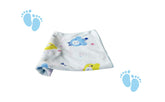 Teddyify Soft Cotton Baby Bath Towel 250 Gsm | Infants, New Born Babies Towel High Absorbent, Soft Cotton Premium Washcloth (Blue)
