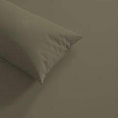Bamboo Elastic Fitted Bedsheet With 2 Pillow Cover - 60 X 78 Inches, Mocha | Soft, Breathable & Eco-Friendly | Perfect Gifting Festival, Housewarming, Anniversaries