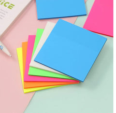 Transparent Sticky Notes, Clear Self-Sticky, Waterproof Translucent Color Memo Pad - 50 Pcs
