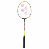 Yonex MUSCLE POWER 55 LIGHT, Badminton Racquet, Colour - Green, Grip Size - G4, Material - Titanium Mesh