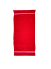 Space Fly Cotton Luxury Large Size Bath Towel 500 Gsm (Red)