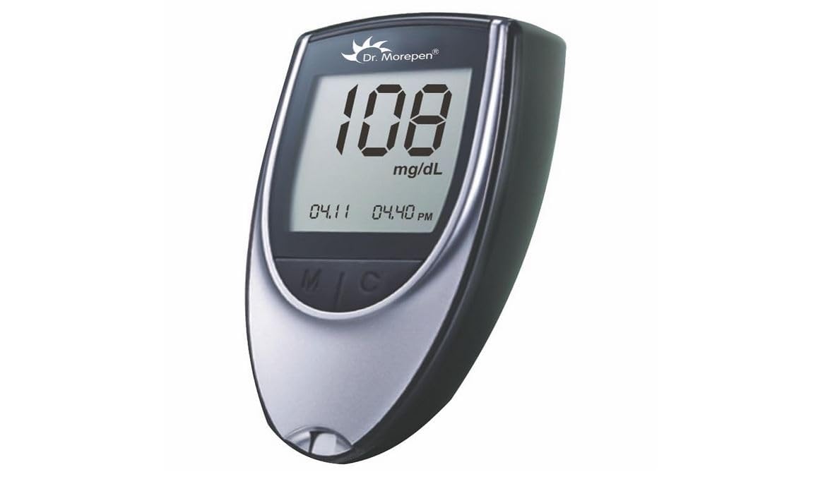 Dr. Morepen GlucoOne Blood Glucose Monitor Model BG-03 With 25 Strips Dr. Morepen GlucoOne Blood Glucose Monitor Model BG-03 With 25 Strips