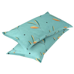 Microfiber All Round Elastic Fitted Bedsheets For King Size Bed With 2 Pillow Covers | 72x78+10 Inches, Mint Green - Breathable & Long Lasting Bedsheet