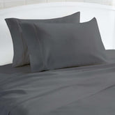 100% Microfiber Double Bedsheet With 2 Pillow Cover - 90 X 100 Inches, Dark Grey | Luxury & Durability | Lightweight Fabric Suitable For Warmer Seasons & Less Chilly Nights