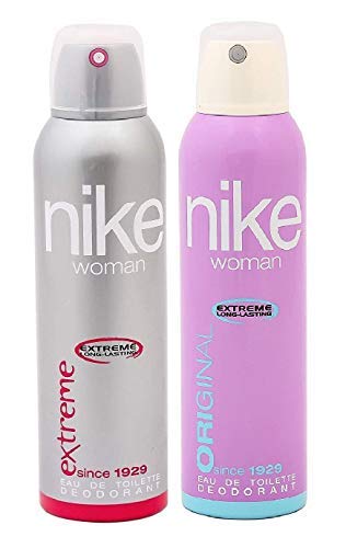 Nike Extreme & Original Eau De Toilette Deodorant Body Spray 400ml 13.5 Fl.oz. Pack Of 2 | Perfect Gift For Wife Nike Extreme & Original Eau De Toilette Deodorant Body Spray 400ml 13.5 Fl.oz. Pack Of 2 | Perfect Gift For Wife