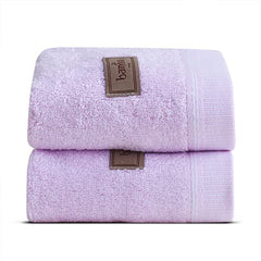 Spread Spain 100% Bamboo Face Towel 360 Gsm | Ultra Soft Absorbent, Quick Dry Towels For Facewash, Gym, Sports, Travel, Suitable For Acne Prone Skin | Pack Of 2 (Lavender)