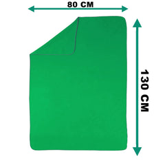 Quick Dry Large Size Microfibre Towel For Hand, Face & Bath 400 Gsm (Sea Green)