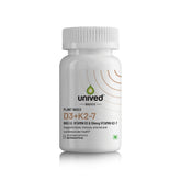 Unived Basics D3 + K2 (Mk-7) | Vegan Vitamin D3 600 Iu & Vitamin K2-7 (Menaquingold) 55mcg | Immunity, Heart, Muscle, & Bone Health | Plant - Based & Natural | 30 Vegan Capsules , 50gm 0.1lbs